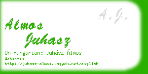 almos juhasz business card